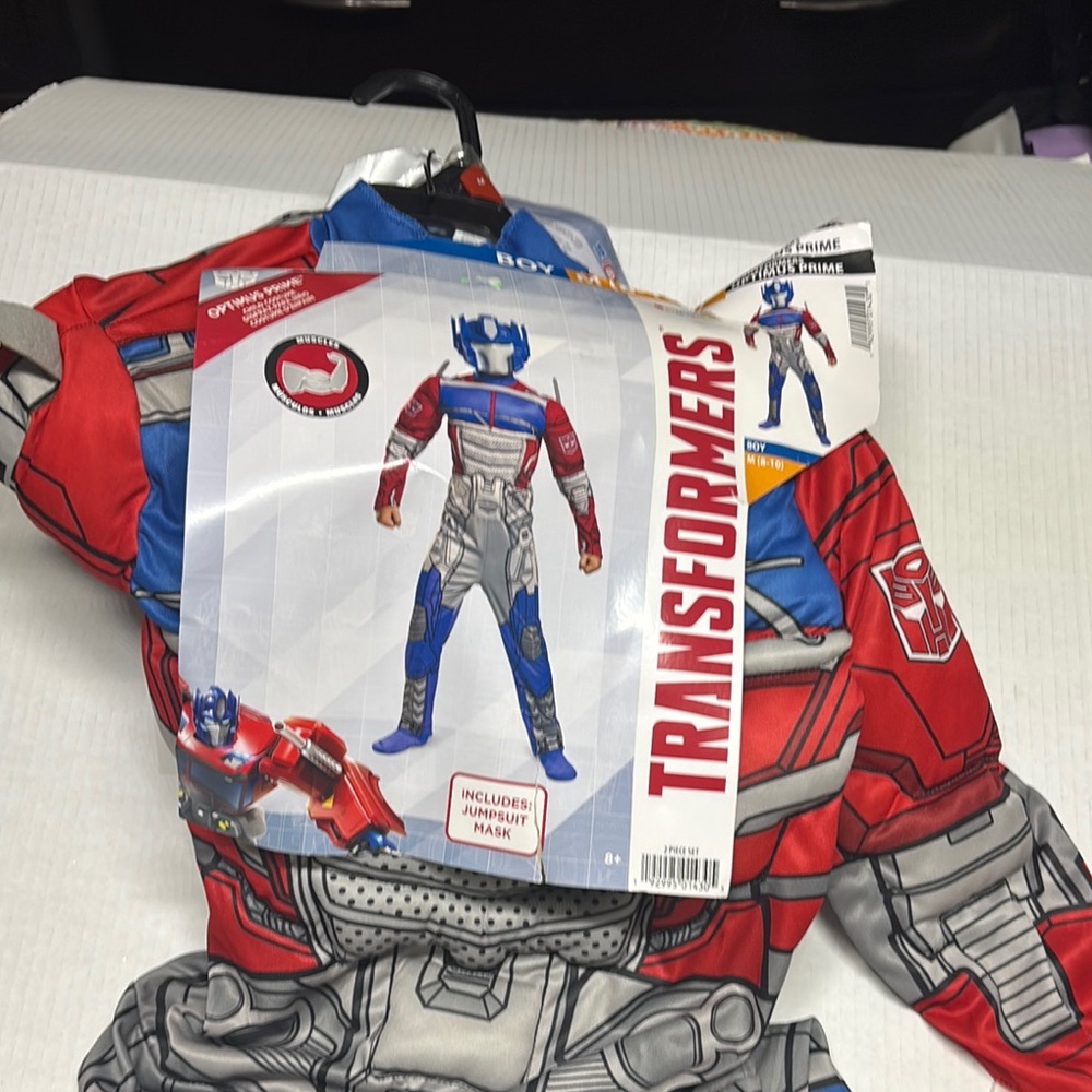 Optimus Prime Kids Costume - Red, Blue, Gray size 8/10